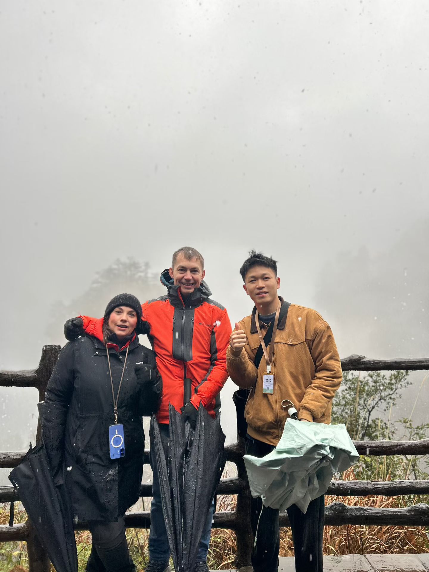 Happy travellers